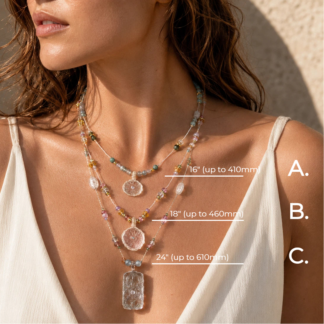 Necklace layering guide